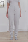 BASERANGE Loose-fitting sports casual pants Made in Portugal BAS-FSP-CH-WI22-MIHUI Beige-grey Cotton and linen FSP